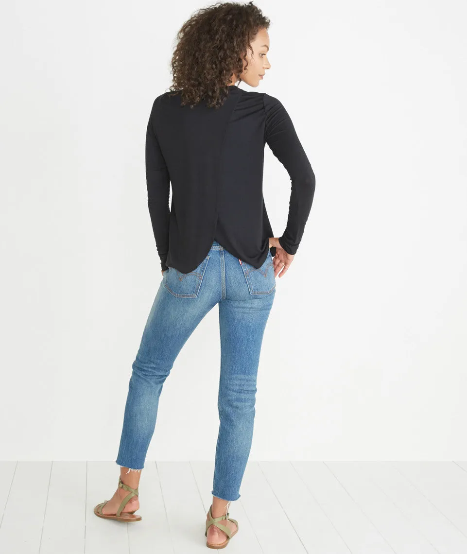 Solid Tulip Back Longsleeve sold by Marine Layer product image thumbnail 5