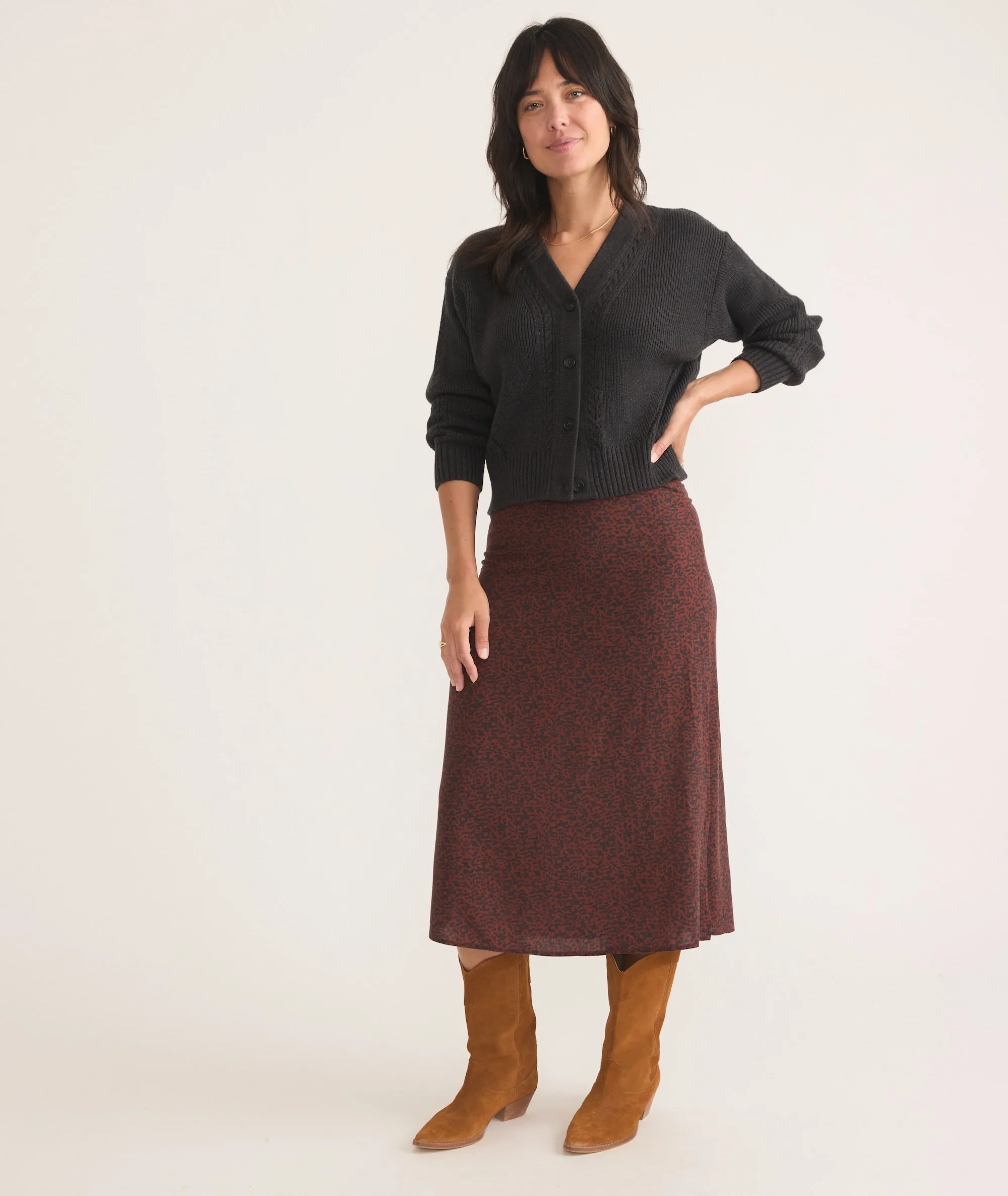 Ryan Midi Slip Skirt sold by Marine Layer product image thumbnail 4