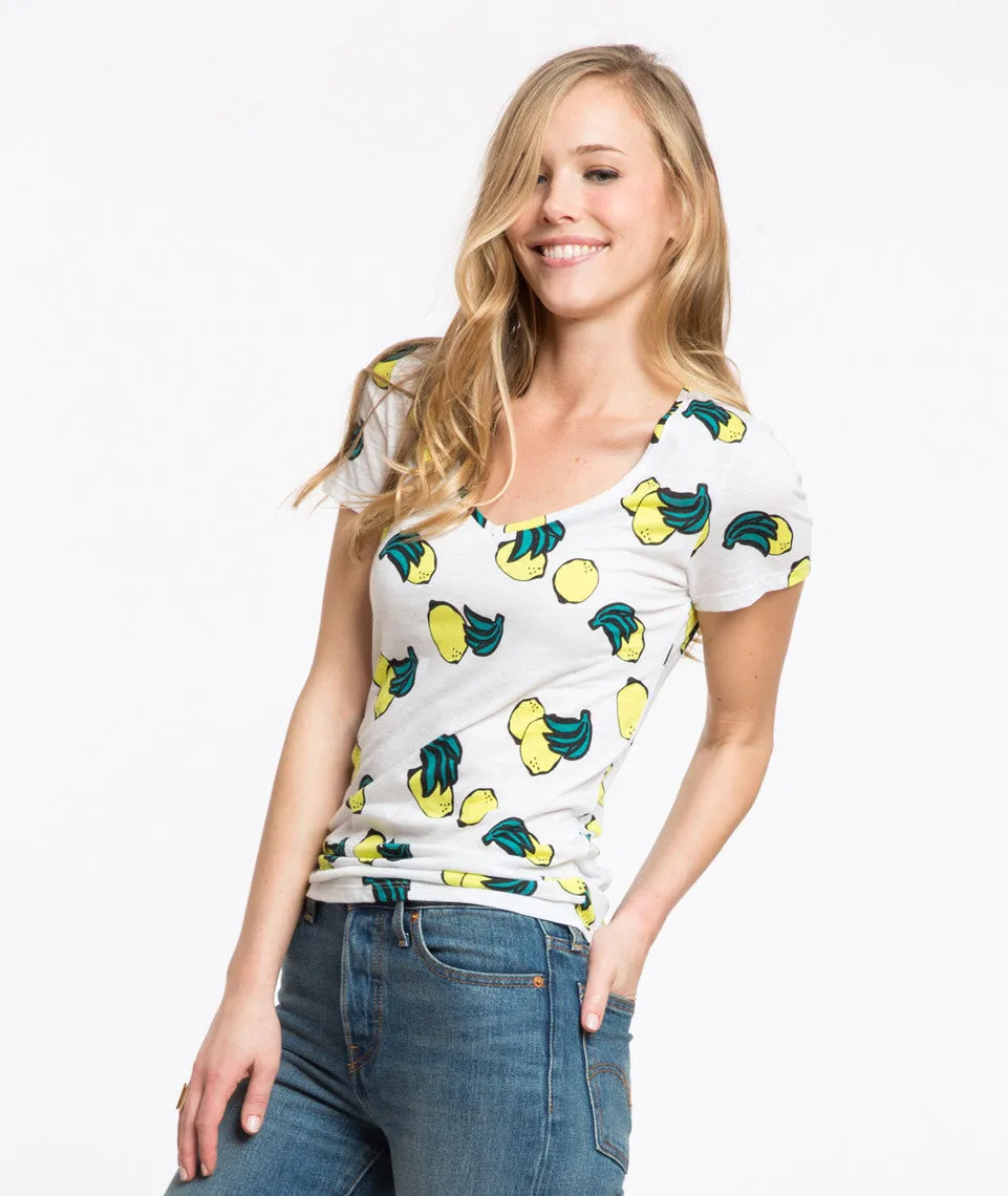 Limon Printed V-Neck sold by Marine Layer product image thumbnail 2
