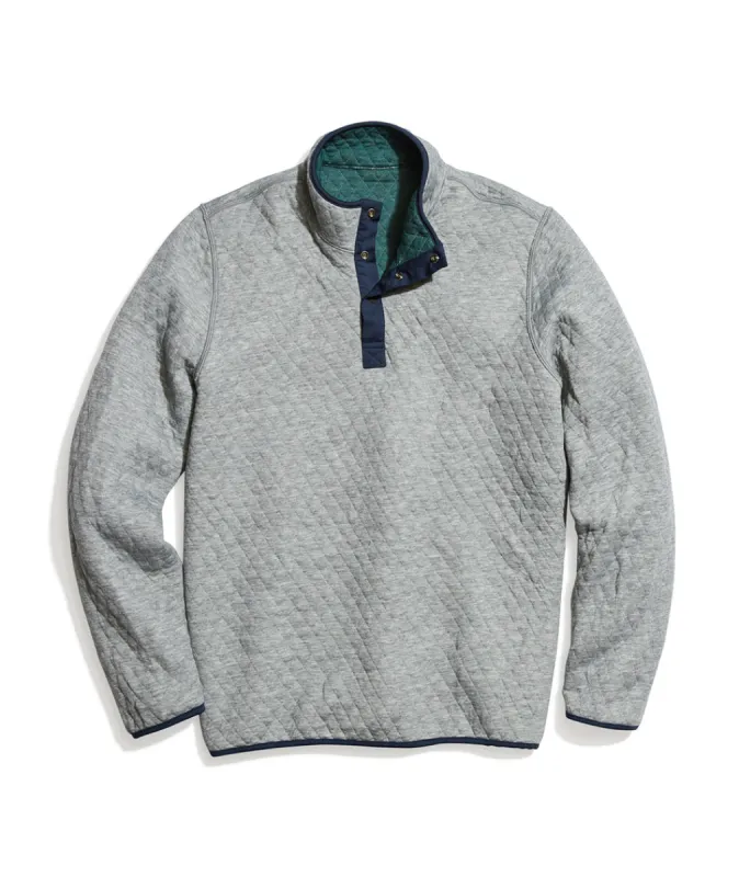 Reversible Corbet in Heather Grey/Green Gables sold by Marine Layer