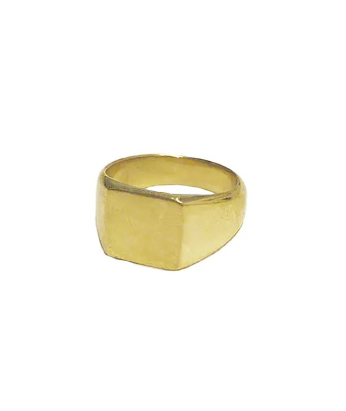 Soko Square Signet Ring sold by Marine Layer