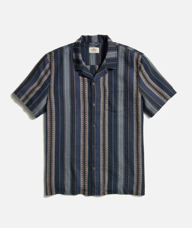 Dobby Stripe Resort Shirt sold by Marine Layer