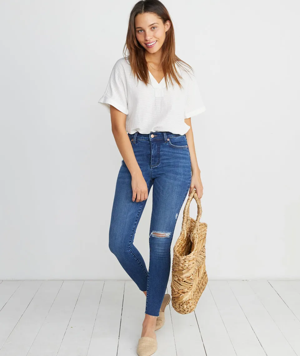 Bali Tunic in Shadow Stripe sold by Marine Layer product image thumbnail 5