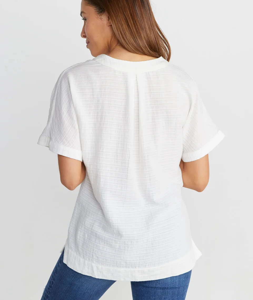 Bali Tunic in Shadow Stripe sold by Marine Layer product image thumbnail 4