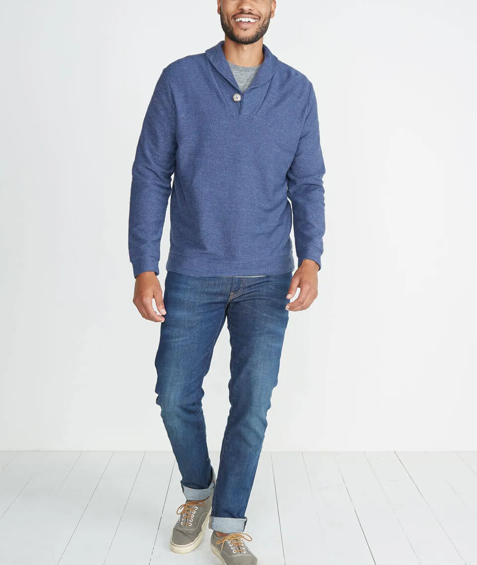 Davis Shawlneck in Deep Denim sold by Marine Layer product image thumbnail 4