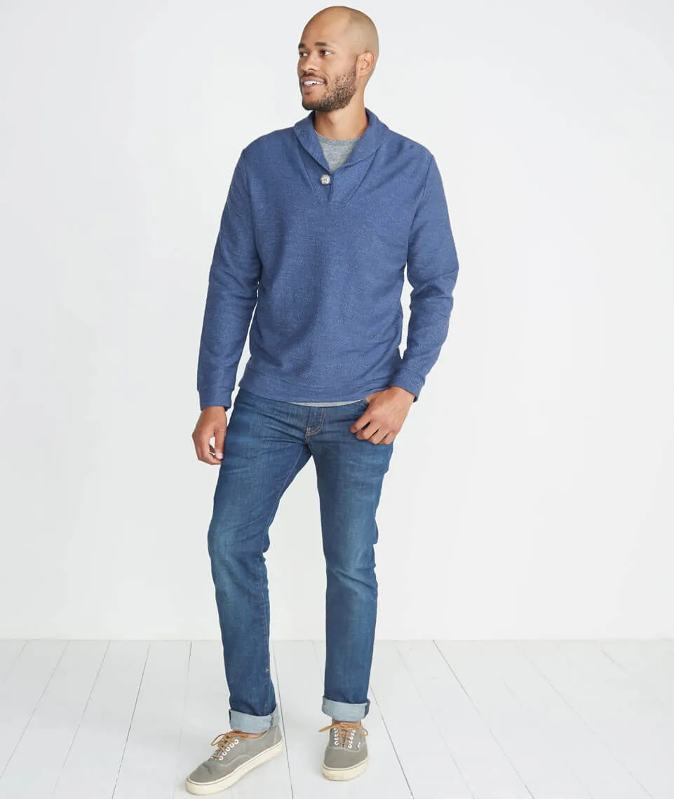 Davis Shawlneck in Deep Denim sold by Marine Layer product image thumbnail 5