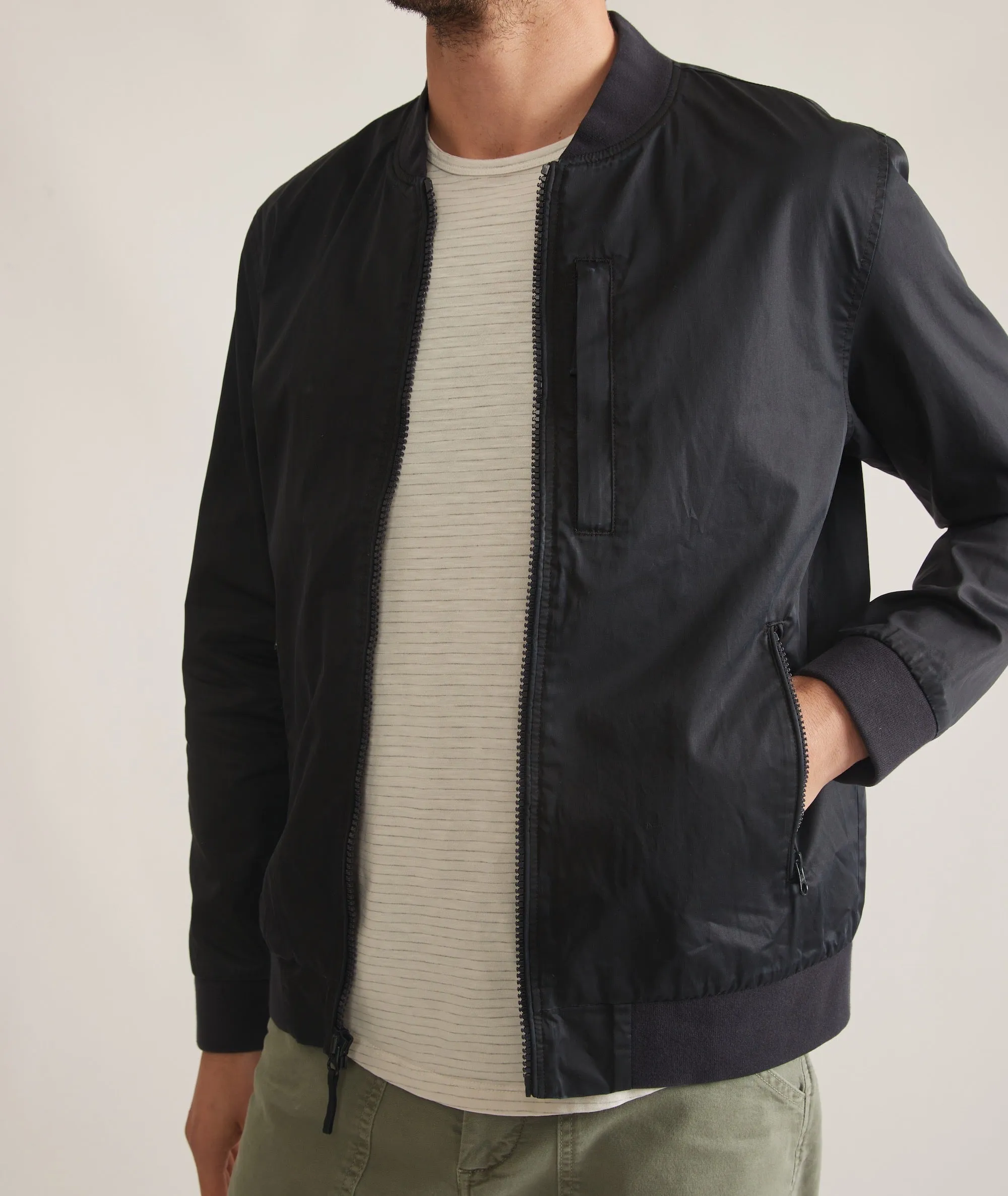 Rossland Dry Wax Bomber sold by Marine Layer product image thumbnail 5