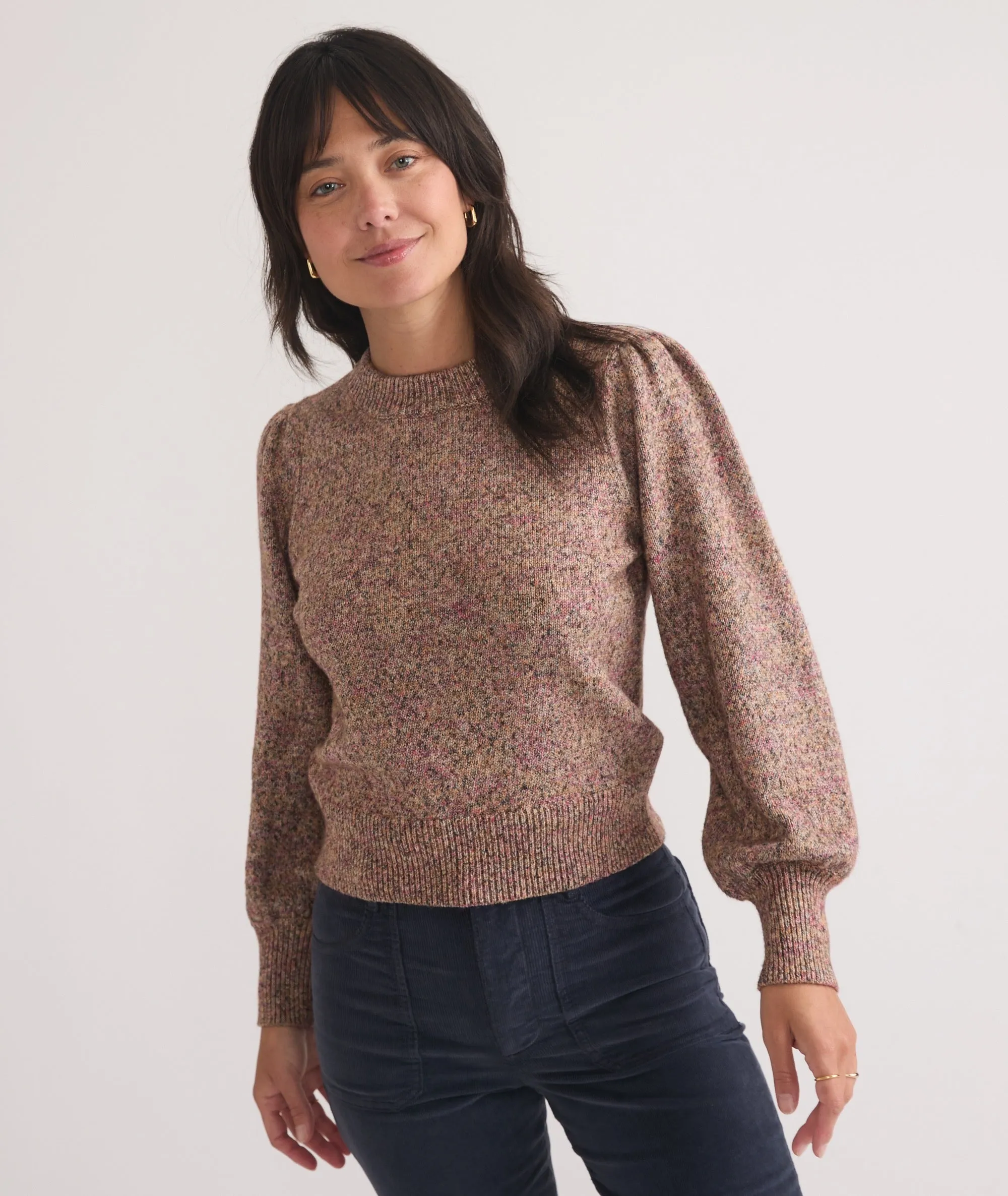 Alma Puff Sleeve Sweater sold by Marine Layer