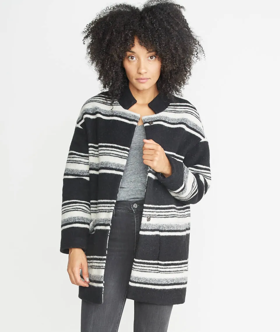 Carey Cocoon Coat sold by Marine Layer