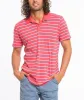 Benji Striped Polo - Red and Blue sold by Marine Layer