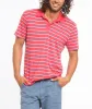 Benji Striped Polo - Red and Blue sold by Marine Layer