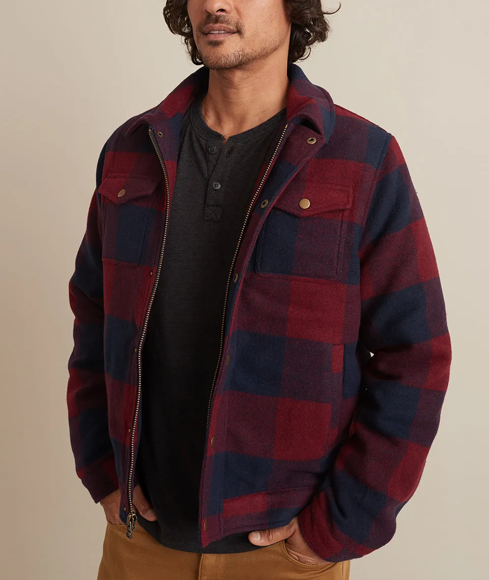 Rockford Trucker in Cabernet/Navy sold by Marine Layer product image thumbnail 4