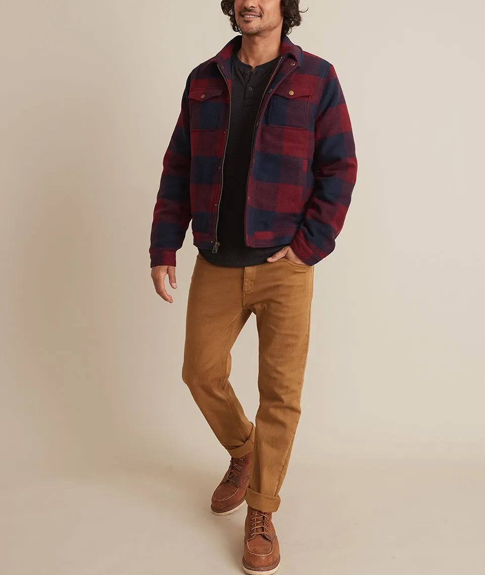 Rockford Trucker in Cabernet/Navy sold by Marine Layer product image thumbnail 5