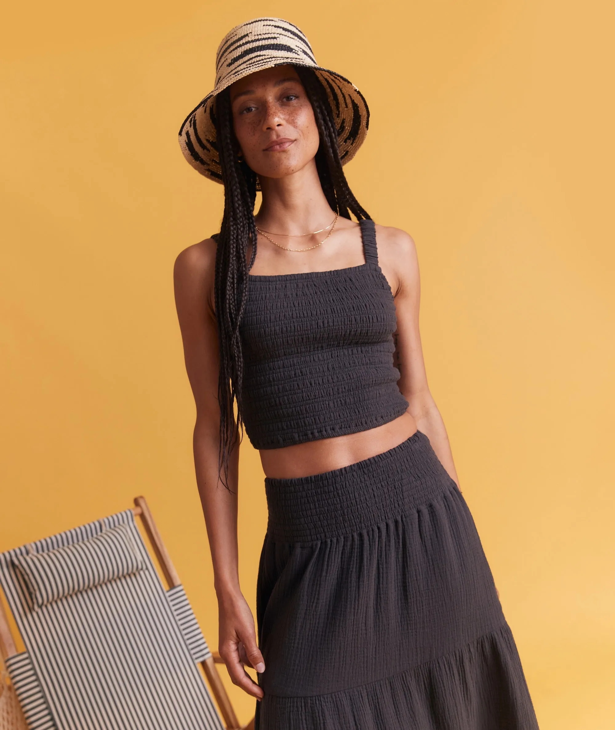 Lila Double Cloth Tank sold by Marine Layer product image thumbnail 4