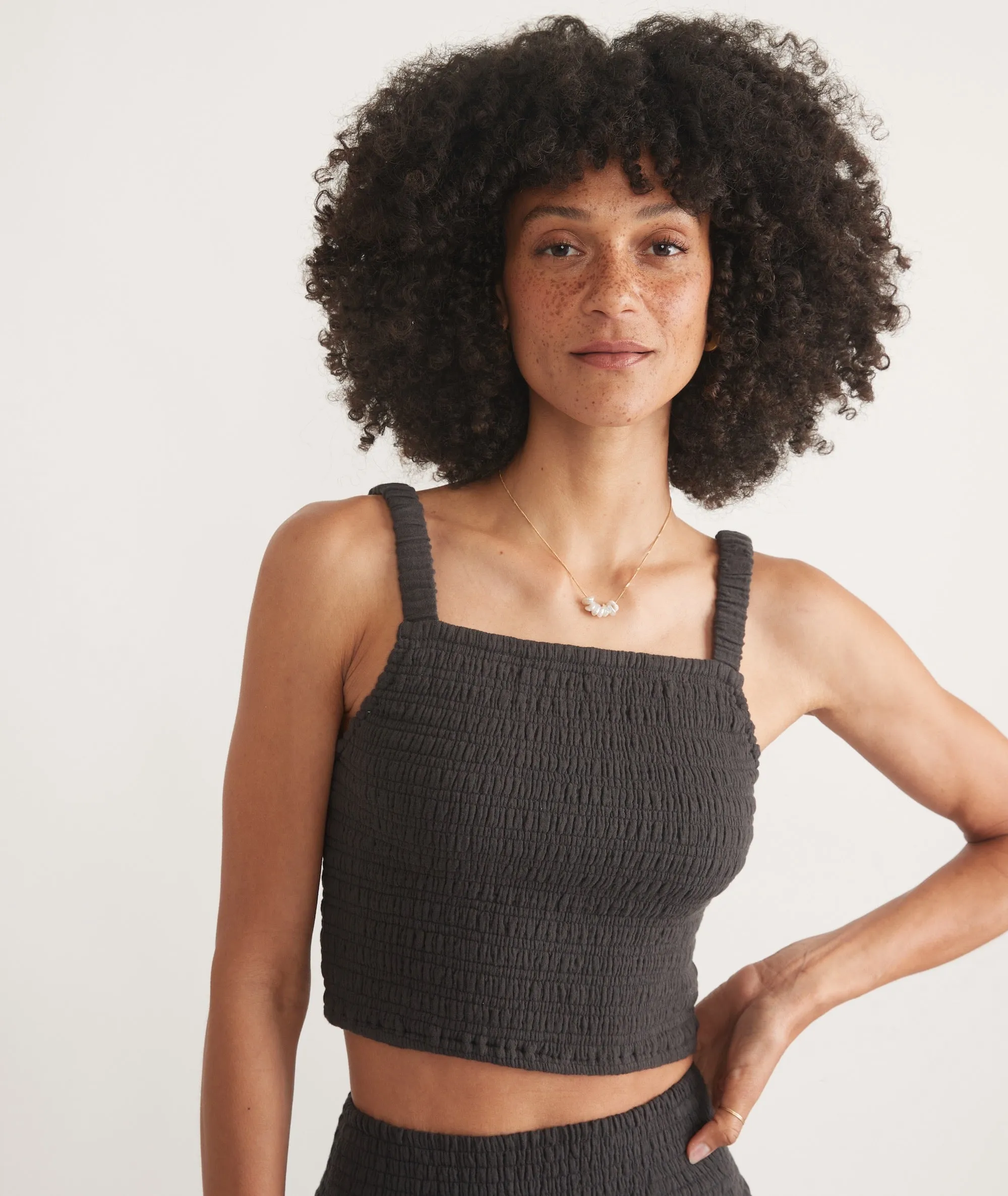 Lila Double Cloth Tank sold by Marine Layer product image thumbnail 5