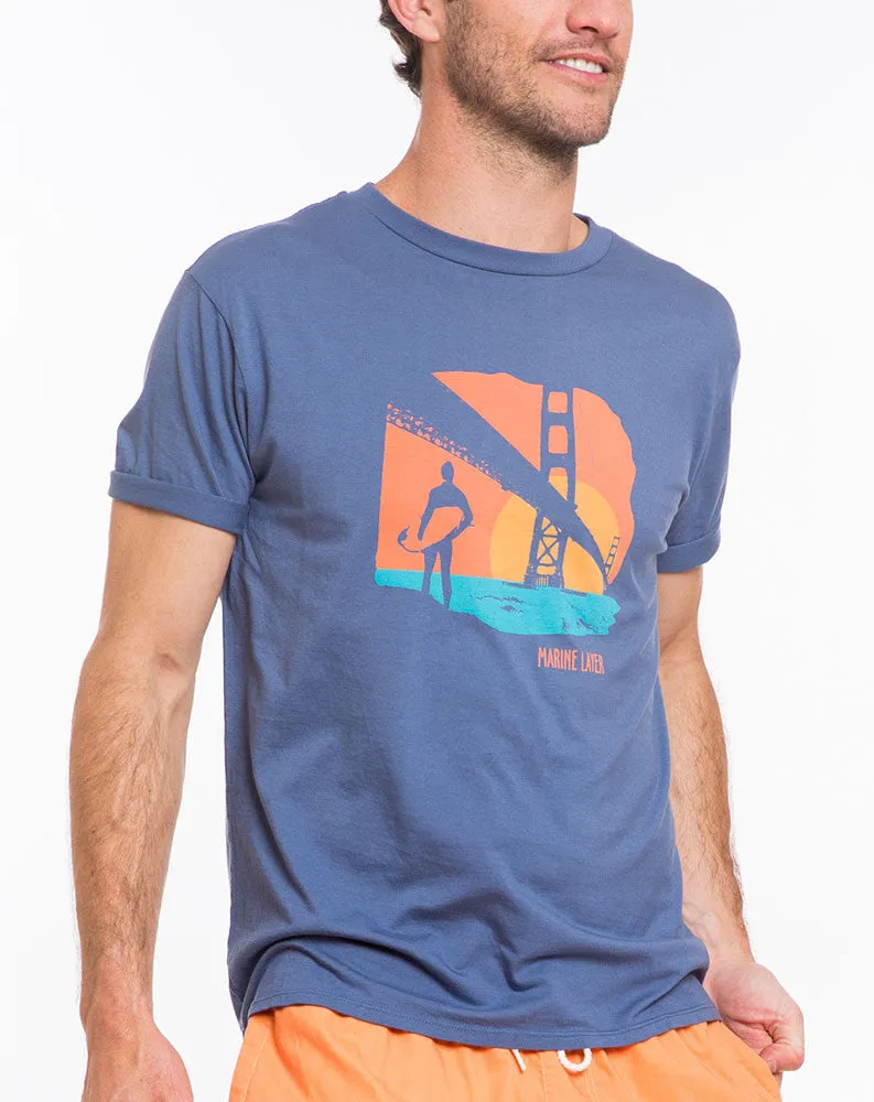Fort Point Graphic Tee - Mid Blue sold by Marine Layer product image thumbnail 3