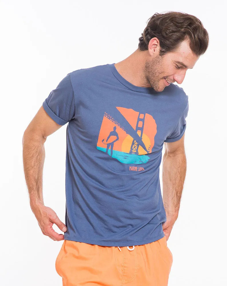 Fort Point Graphic Tee - Mid Blue sold by Marine Layer product image thumbnail 2