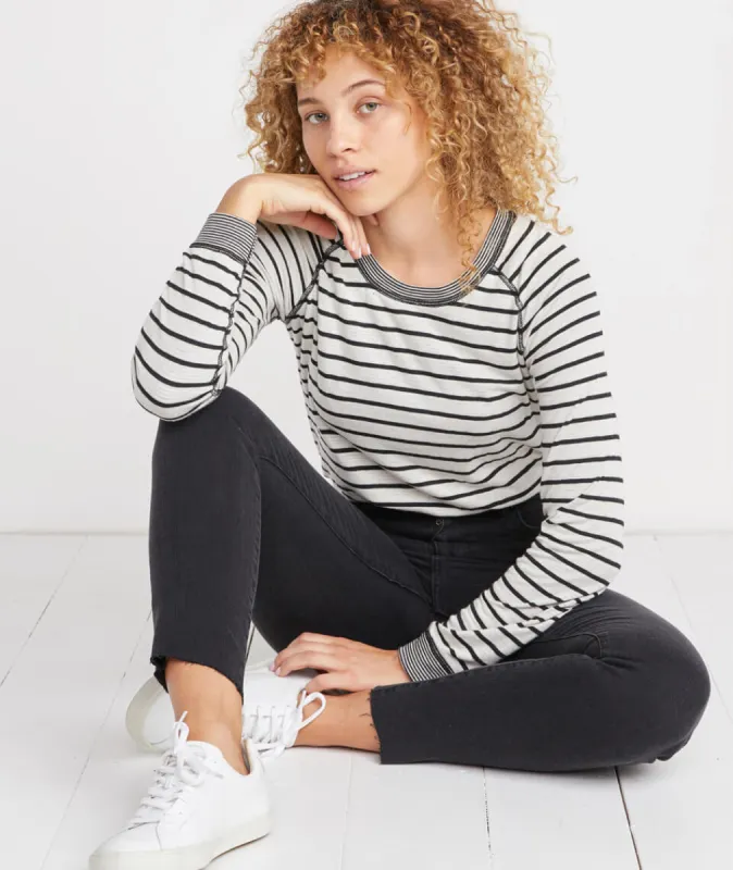 Reversible Raglan in Graphite/Natural sold by Marine Layer