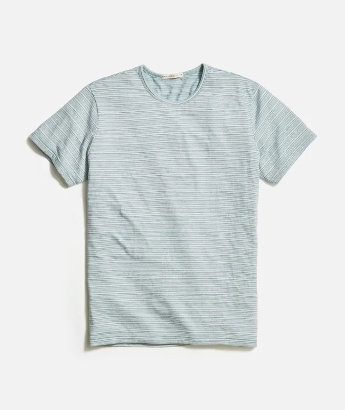 Signature Jacquard Crew Tee sold by Marine Layer