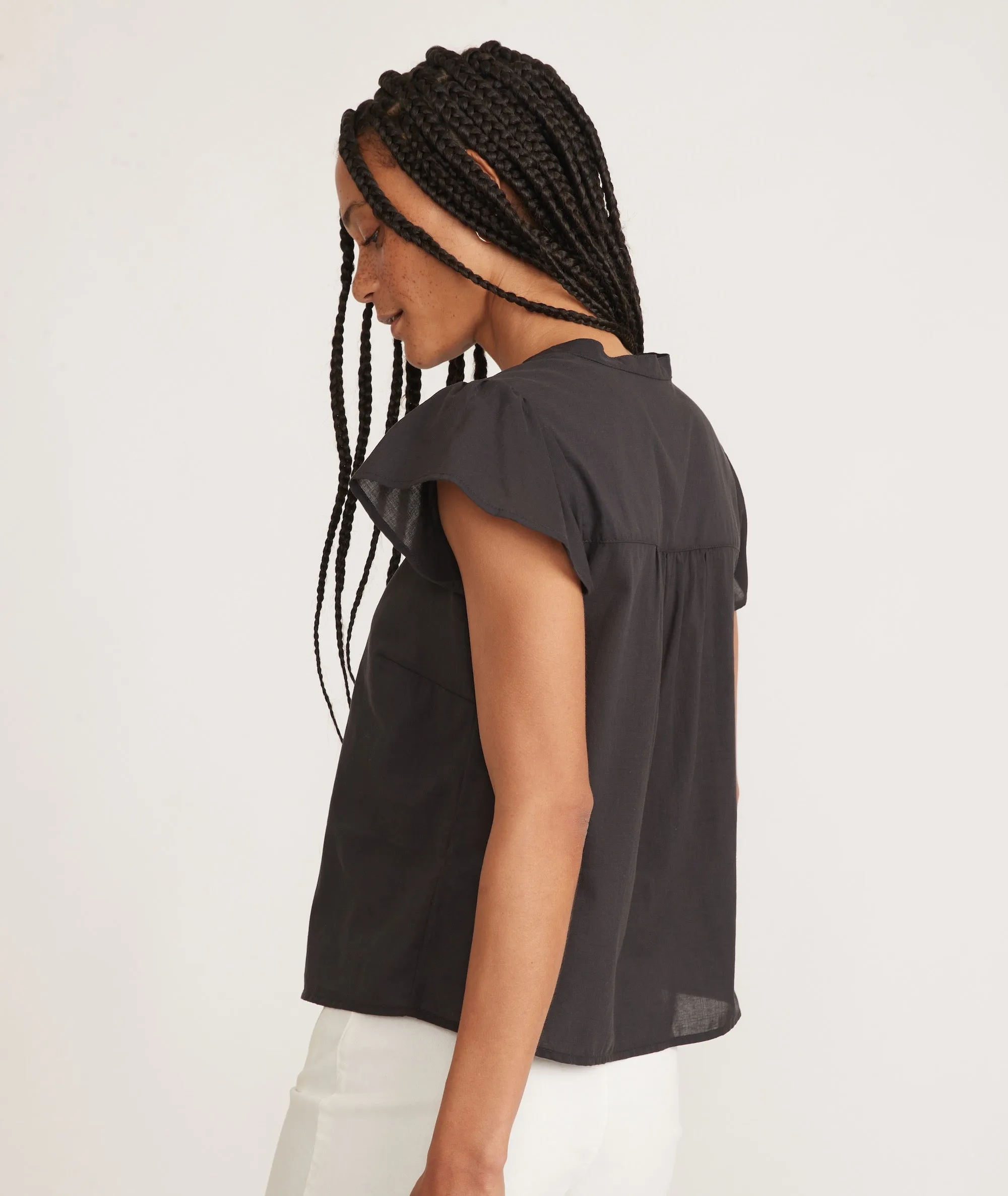 Esmé Flutter Sleeve Top sold by Marine Layer product image thumbnail 5