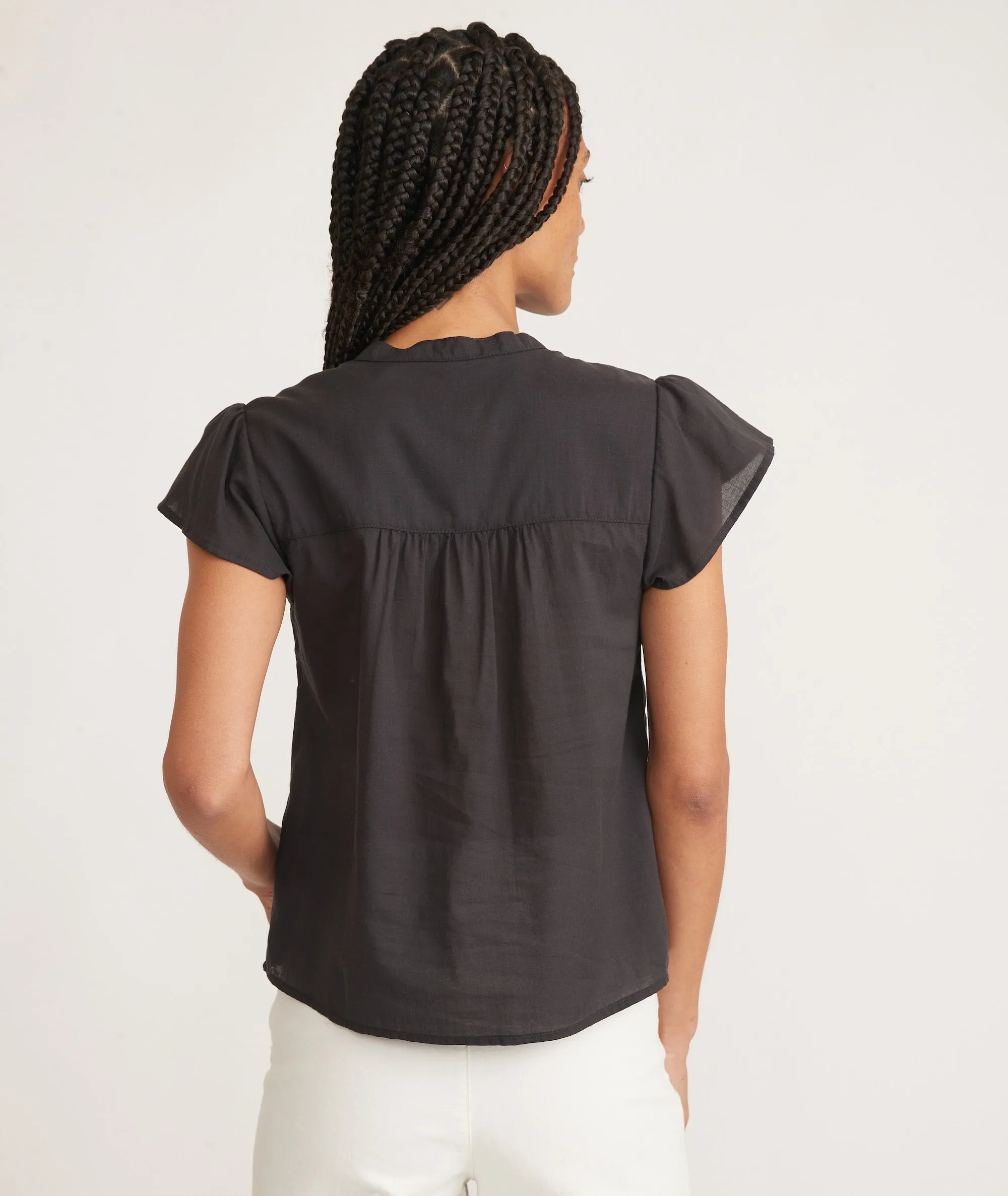 Esmé Flutter Sleeve Top sold by Marine Layer product image thumbnail 4