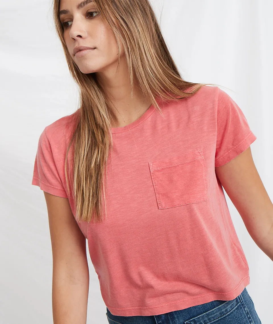 Crop Pocket Tee in Salsa sold by Marine Layer product image thumbnail 3