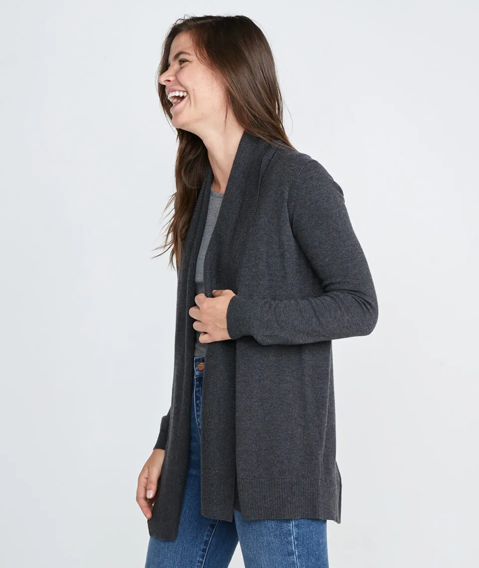 Mae Cardigan in Jet Heather sold by Marine Layer product image thumbnail 3