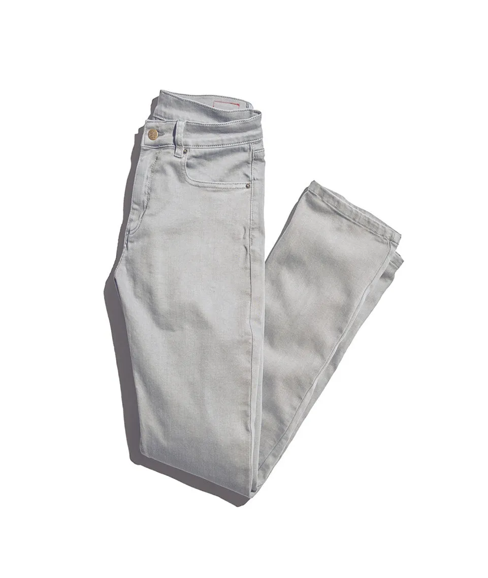 Straight 5 Pocket Pant in Medium Grey sold by Marine Layer