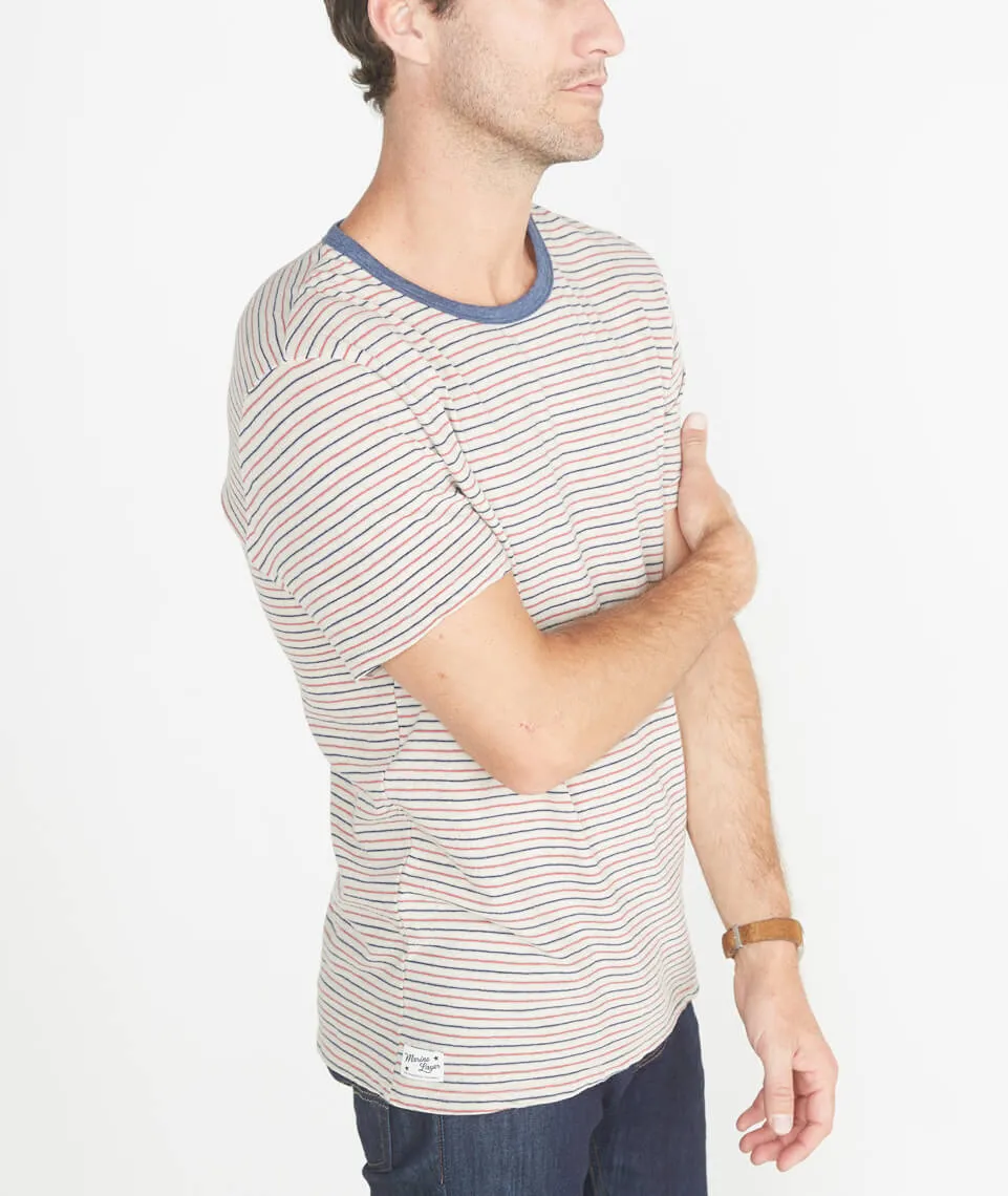 Dean Striped Crewneck sold by Marine Layer product image thumbnail 2