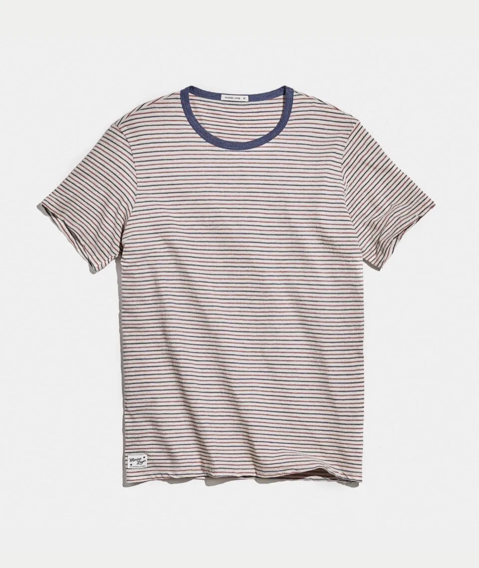 Dean Striped Crewneck sold by Marine Layer