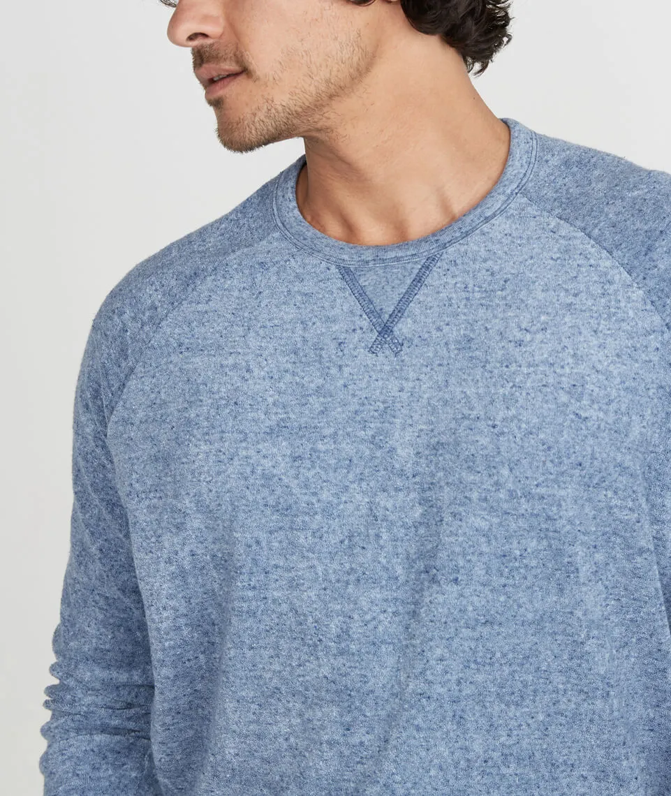 Adrian Crewneck in Denim Nep sold by Marine Layer product image thumbnail 3