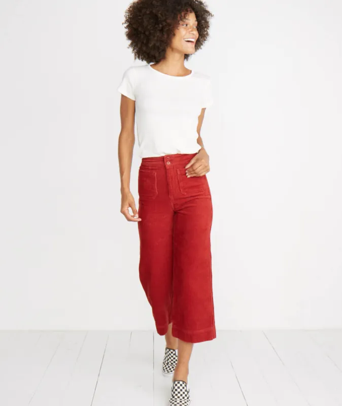 Tally Pant in Rosewood sold by Marine Layer