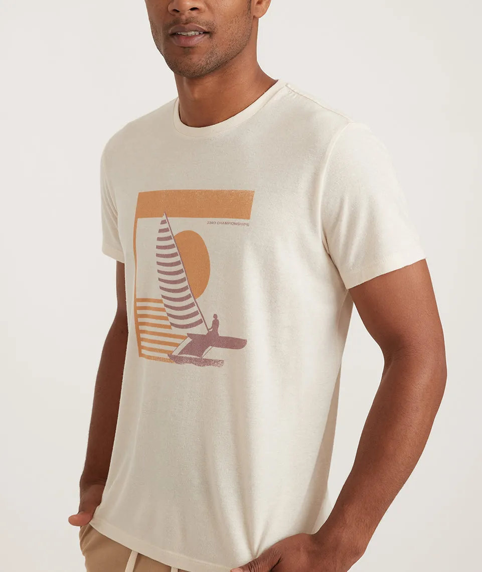 Re-Spun Graphic Tee in Natural sold by Marine Layer product image thumbnail 4