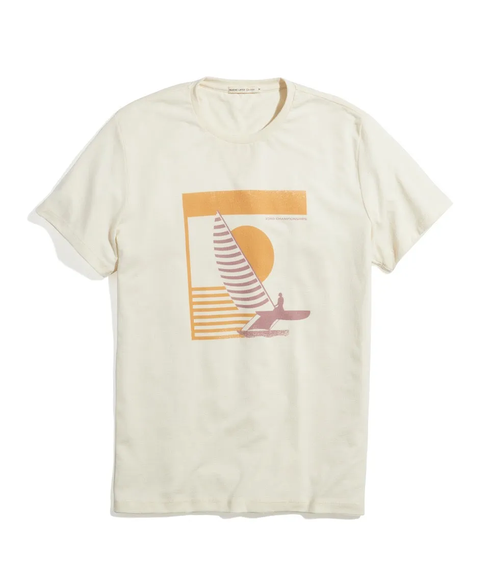 Re-Spun Graphic Tee in Natural sold by Marine Layer