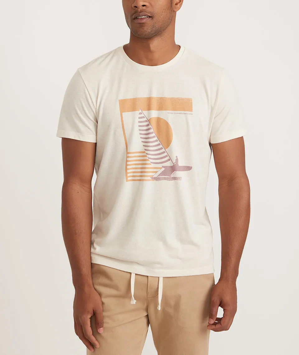 Re-Spun Graphic Tee in Natural sold by Marine Layer product image thumbnail 2