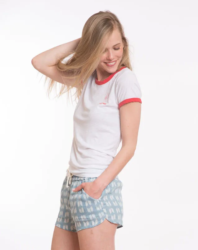 Alleghany Ringer Graphic Tee - White and Red sold by Marine Layer product image thumbnail 2