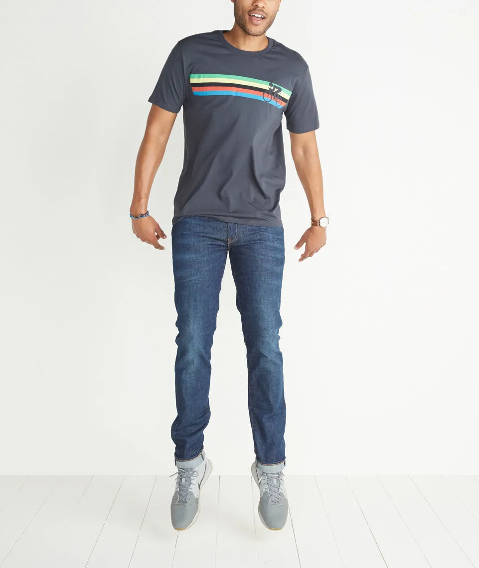 Cycle Stripes Graphic Tee sold by Marine Layer product image thumbnail 3