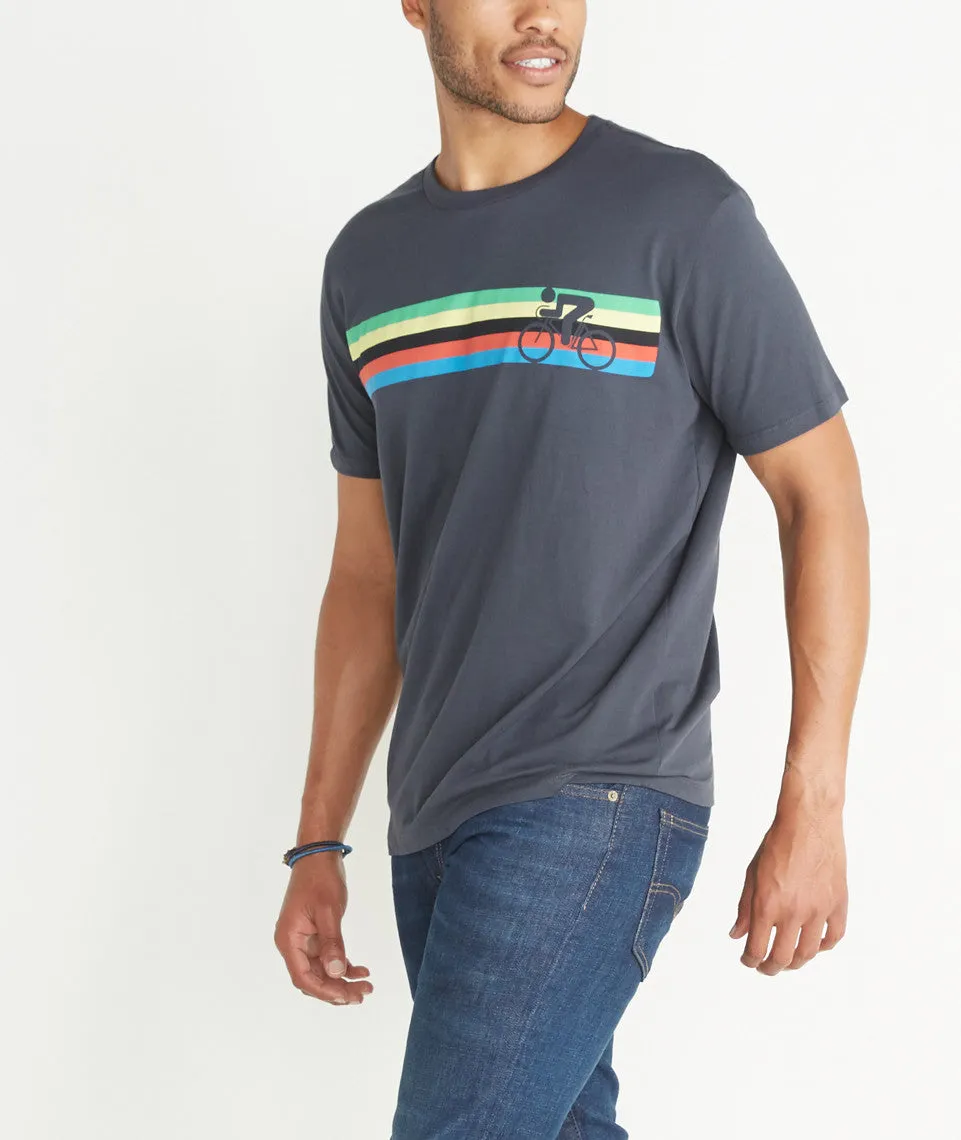 Cycle Stripes Graphic Tee sold by Marine Layer product image thumbnail 5