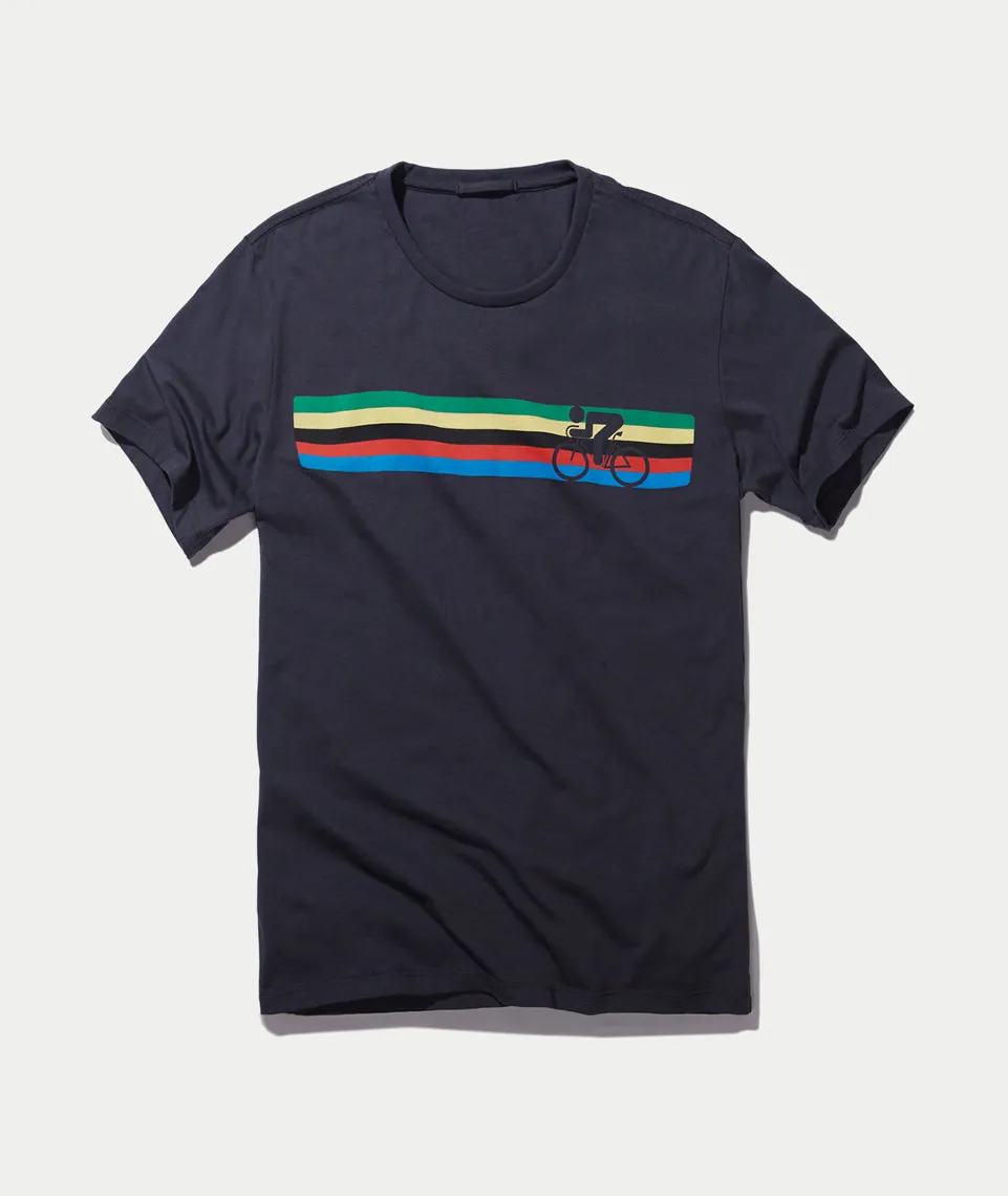 Cycle Stripes Graphic Tee sold by Marine Layer