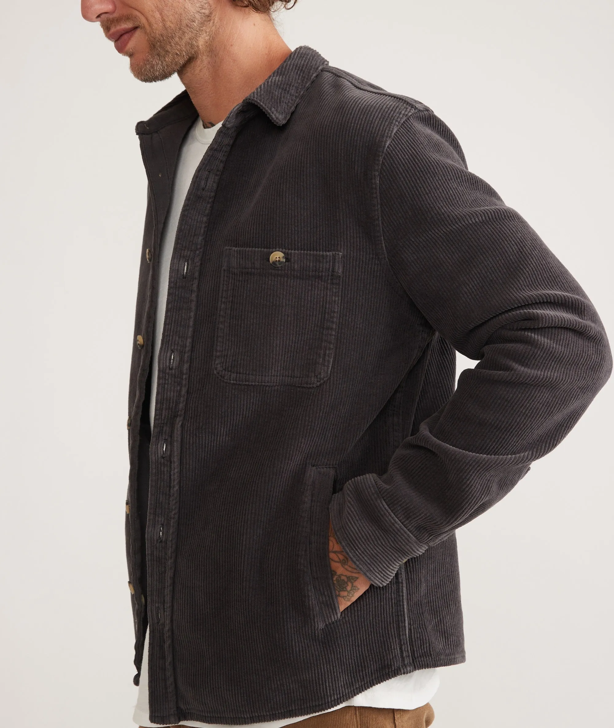 Max Broken In Corduroy Overshirt sold by Marine Layer product image thumbnail 5
