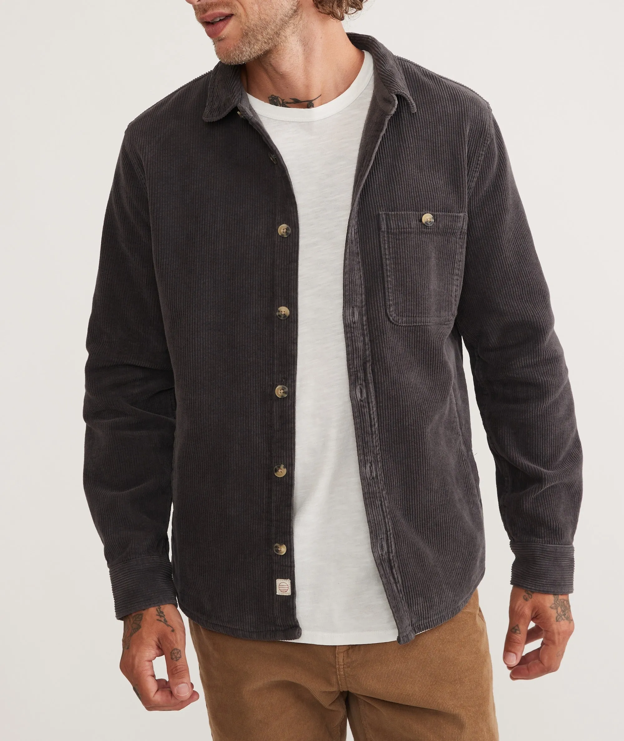 Max Broken In Corduroy Overshirt sold by Marine Layer product image thumbnail 3