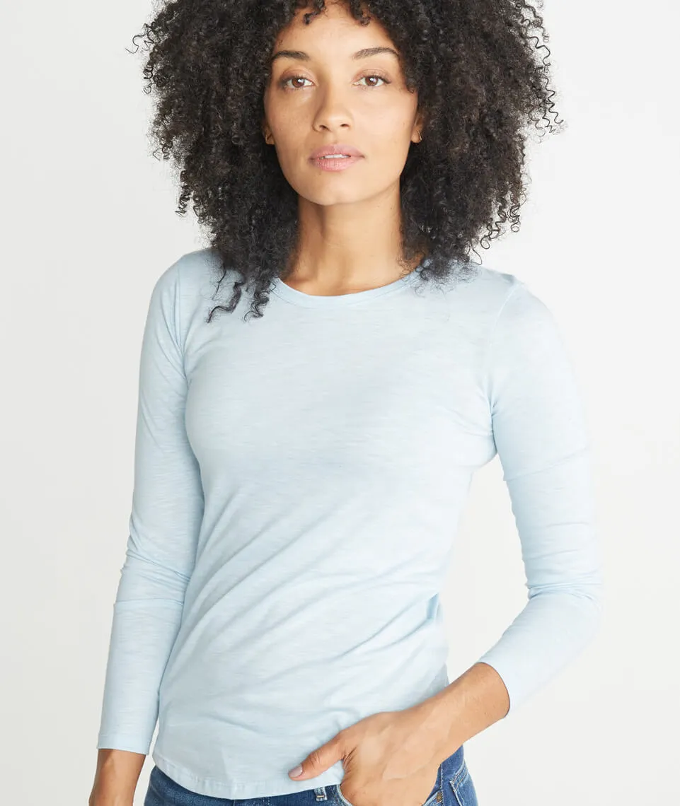 Clover Saddle Longsleeve in Carolina Blue sold by Marine Layer product image thumbnail 3