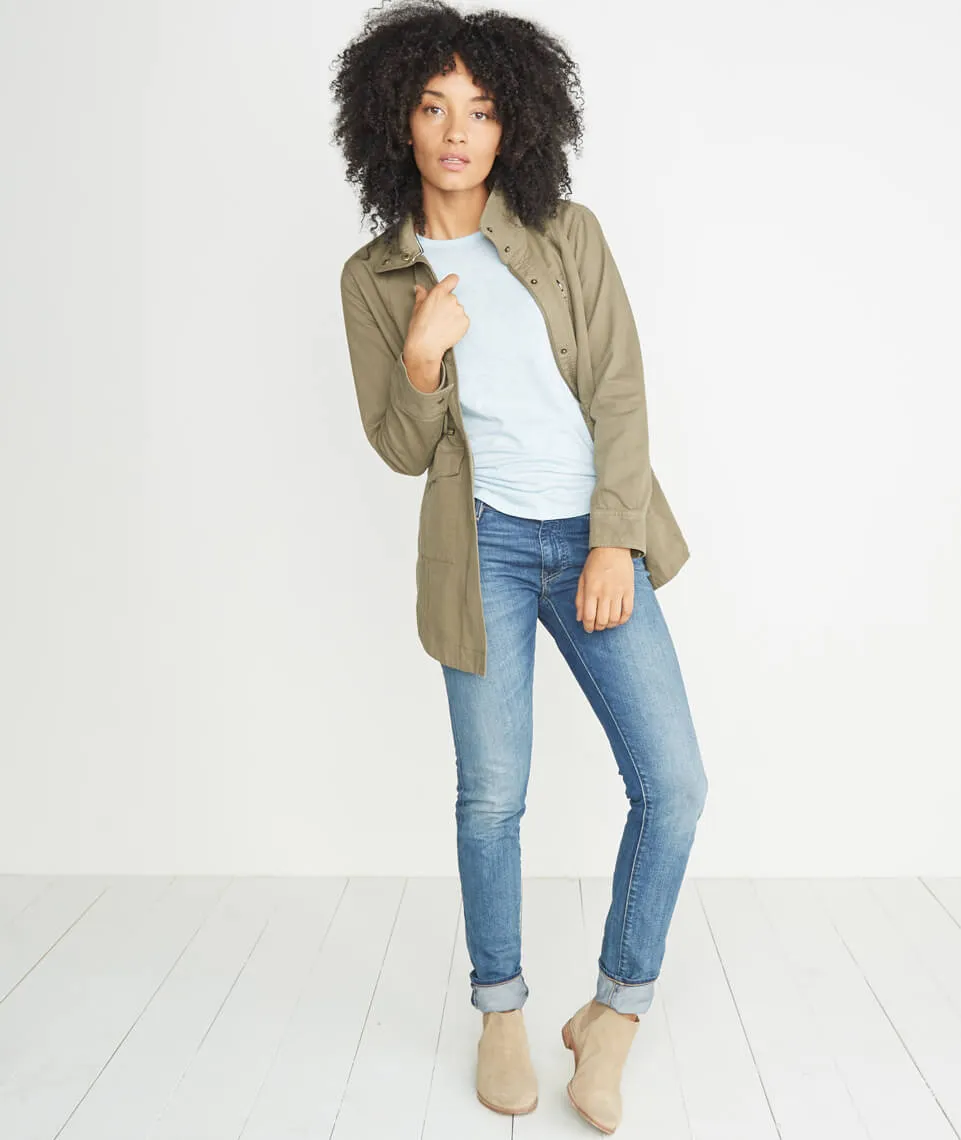 Clover Saddle Longsleeve in Carolina Blue sold by Marine Layer product image thumbnail 5