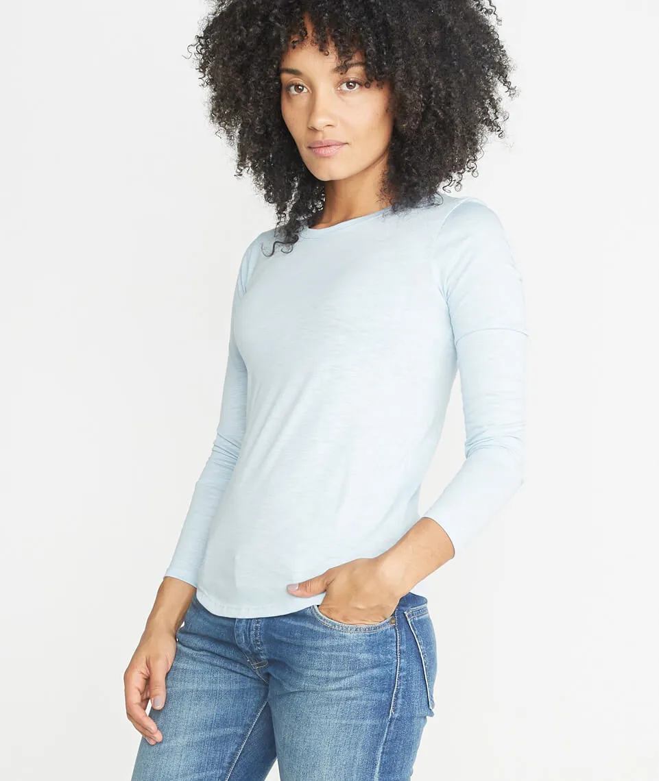 Clover Saddle Longsleeve in Carolina Blue sold by Marine Layer product image thumbnail 2