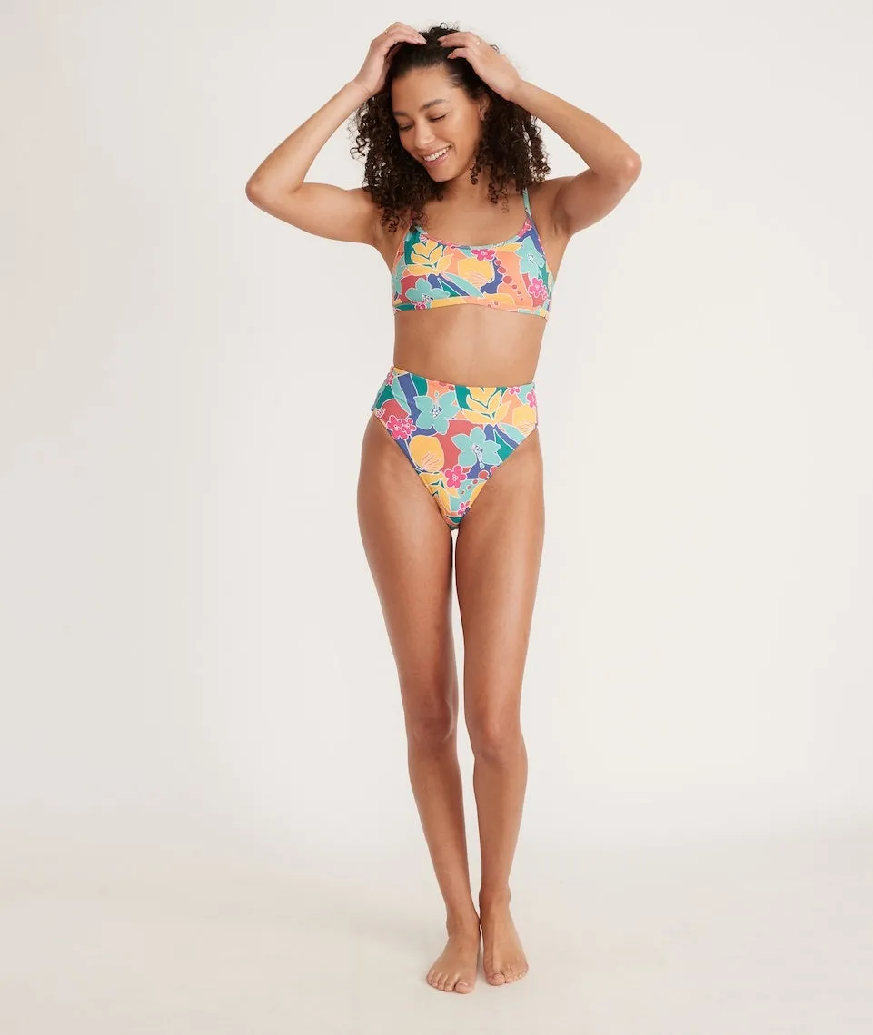 Full Cut Bikini Bottom in Hibiscus Floral sold by Marine Layer product image thumbnail 5