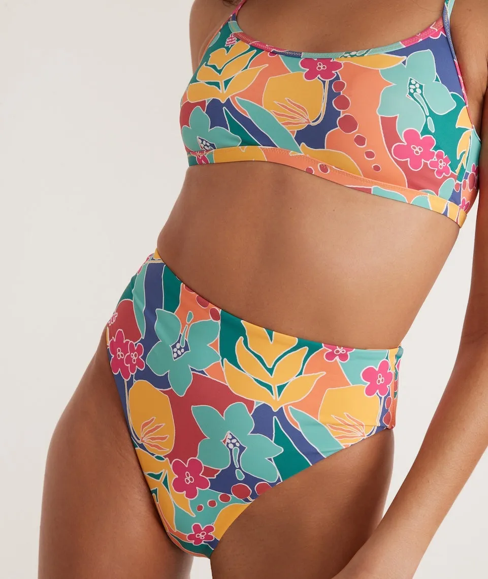 Full Cut Bikini Bottom in Hibiscus Floral sold by Marine Layer product image thumbnail 2