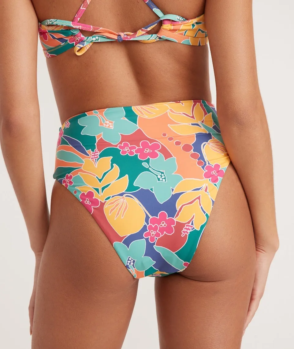 Full Cut Bikini Bottom in Hibiscus Floral sold by Marine Layer product image thumbnail 3