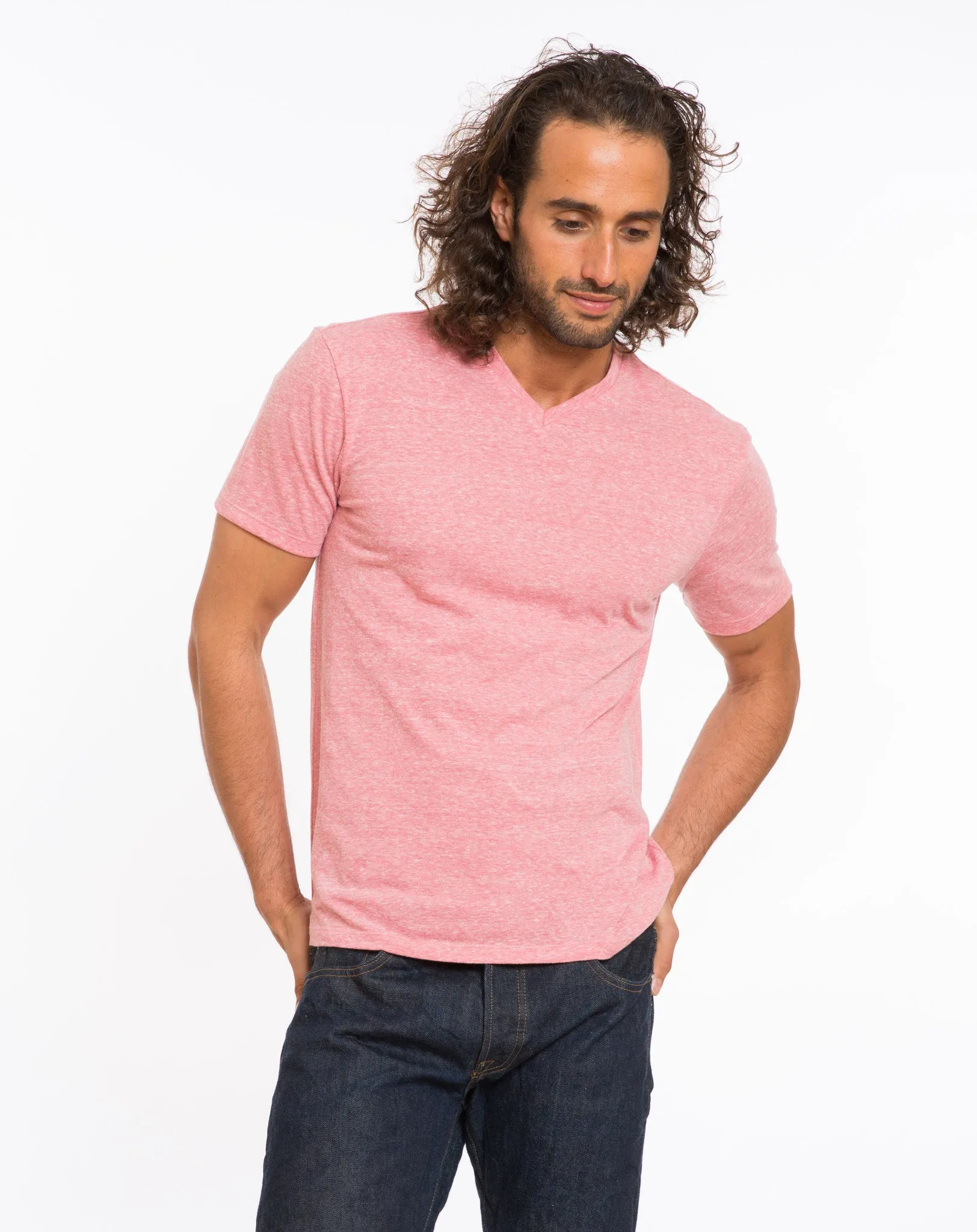 Tri-Blend V-neck - Faded Red sold by Marine Layer product image thumbnail 4
