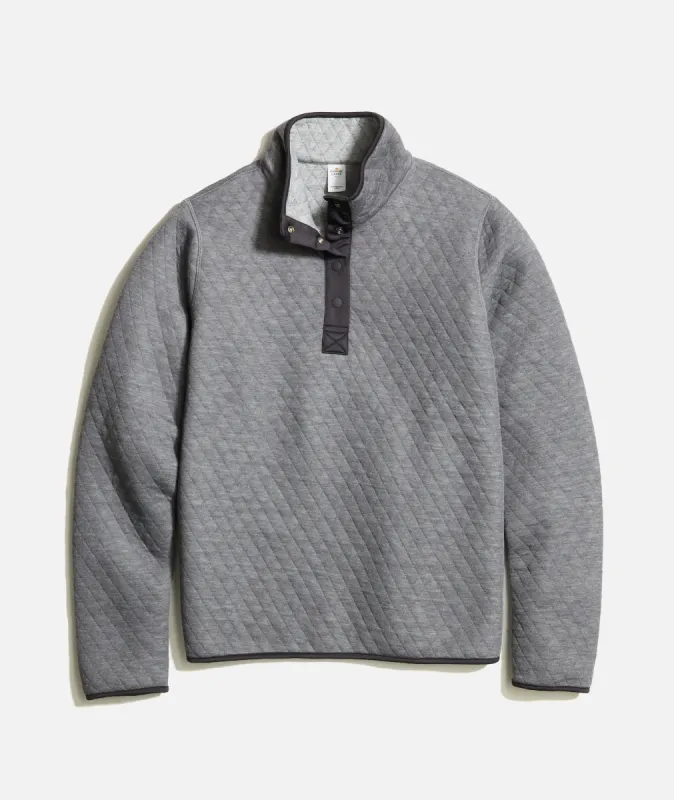 Women's Reversible Corbet Pullover in Charcoal/Mid Heather Grey sold by Marine Layer