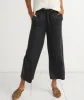 Spruce Wide Leg Pant in Faded Black sold by Marine Layer
